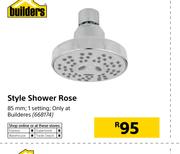Builders Style Shower Rose-85mm