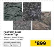 Postform Gloss Counter Top-360mm X 600m