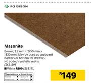 PG Bision Masonite White