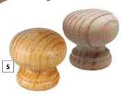 Wood Knobs-33mm Each