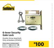 Builders 6-Lever Security Gate Lock