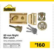 Builders 60mm Night Rim Latch