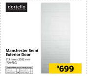 Dortello Manchester Semi Exterior Door-813mm X 2032mm