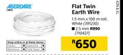 Aberdare Flat Twin Earth Wire-2.5mm