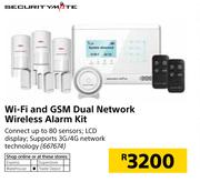 Securitymate WiFi & GSM Dual Network Wireless Alarm Kit