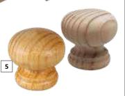 Wood Knobs-33mm Each