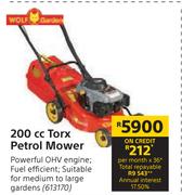 Wolf Garden 200cc Torx Petrol Mower