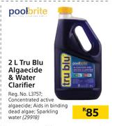 Pool Brite Tru Blu Algaecide & Water Clarifier-2Ltr