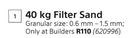 Blue Chem Filter Sand-40Kg