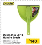 Addis Dustpan & Long Handle Brush