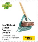 Lasher Leaf Rake & Gutter Sweeper Combo