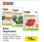 Garden Master Baby Vegetables-Each