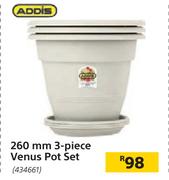 Addis 260mm 3 Piece Venus Pot Set