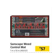 Sanscape Weed Control Mat 1m x 10m