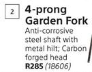 Lasher 4 Prong Garden Fork