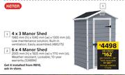 Keter 4 x 3 Manor Shed