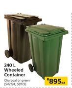 240L Wheeled Container-Each