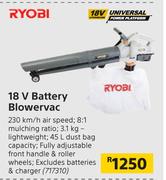 Ryobi 18V Battery Blower Vac