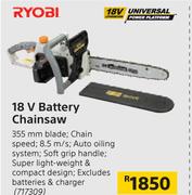 Ryobi 18V Battery Chainsaw