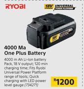 Ryobi 4000 mAh One Plus Battery