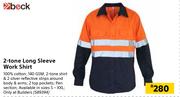 Beck 2 Tone Long Sleeve Work Shirt