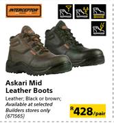 Interceptor Askari Mid Leather Boots-Per Pair