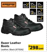 Interceptor Razor Leather Boots-Per Pair