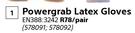 Towa Powergrab Latex Gloves-Per Pair