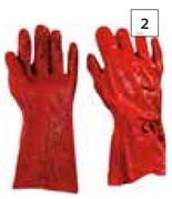 PVC Heavyduty Elbow Rough Palm Gloves-Per Pair