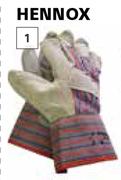 Hennox 5 Pack Candy Stripe Leather Gloves-Per Pack
