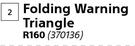 Moto Folding Warning Triangle 370136