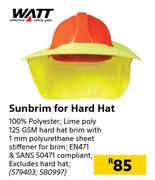 Watt Sunbrim For Hard Hat