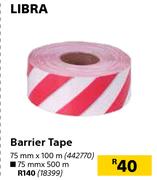 Libra Barrier Tape 75mm x 500m