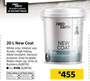 Fired Earth 20Ltr New Coat