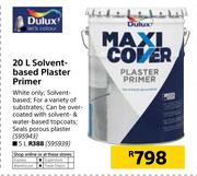 Dulux 20Ltr Solvent Based Plaster Primer