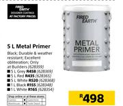 Fired Earth 5Ltr Metal Primer Red