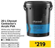 Citycoat Contractor's Acrylic PVA-5Ltr
