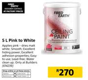 Fired Earth 5Ltr Pink To White