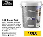 Fired Earth 20Ltr Strong Coat