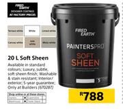 Fired Earth 20Ltr Soft Sheen