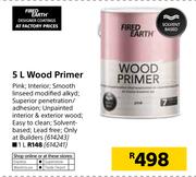 Fired Earth 5Ltr Wood Primer