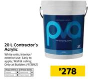 Contractor's Acrylic-20Ltr