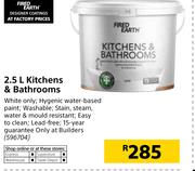 Fired Earth Kitchen & Bathrooms-2.5Ltr