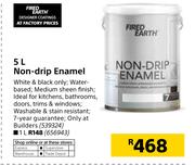 Fired Earth Non-Drip Enamel-5Ltr