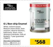 Fired Earth Non-Drip Enamel-6Ltr