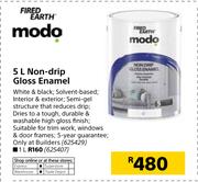 Fired Earth Modo Non-Drip Gloss Enamel-1Ltr