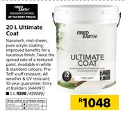 Fired Earth Ultimate Coat-20Ltr