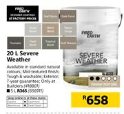 Fired Earth Severe Weather-20Ltr