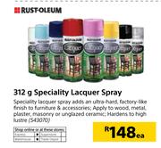 Rust-Oleum 312g Speciality Lacquer Spray-Each