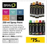 Bravo 250ml Spray Paint Metallics-Each